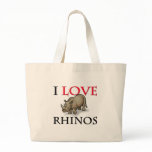 I Love Rhinos bags