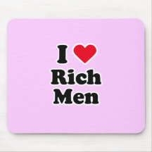 I love rich men mouse pad