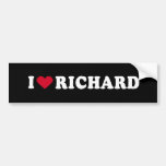 I LOVE RICHARD2 BUMPER STICKER
