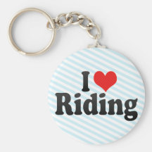 I Love Riding Key Chains