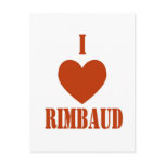 I love Rimbaud Postcards