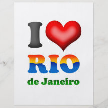 I Love Rio de Janeiro, Brazil The Wonderful City Custom Flyer