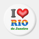 I Love Rio de Janeiro, Brazil The Wonderful City Fridge Magnet