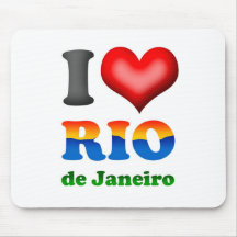 I Love Rio de Janeiro, Brazil The Wonderful City Mousepad