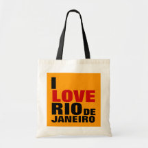 I love rio de janeiro canvas bags