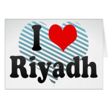 I Love Riyadh, Saudi Arabia Card