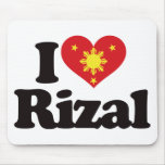I Love Rizal mousepads