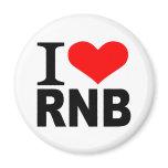 I love RnB Refrigerator Magnet