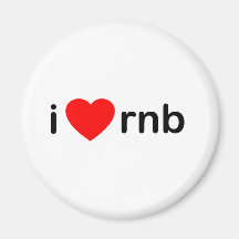 I Love RNB Refrigerator Magnets