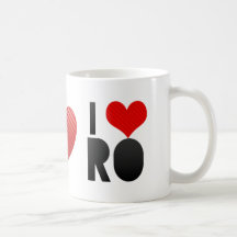 I Love RO Coffee Mugs