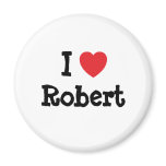 I love Robert heart custom personalised magnets