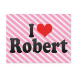 I Love Robert postcards