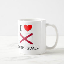 I Love ROBERTSDALE Alabama Coffee Mugs