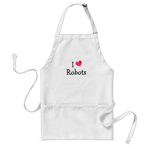 I Love Robots Apron