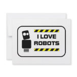 I Love Robots invitations