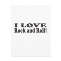 I Love Rock and Roll! Postcard
