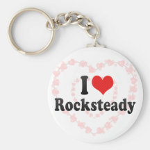 I Love Rocksteady Keychains