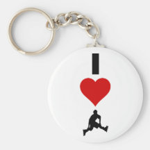 I Love Rollerblading (Vertical) Keychains