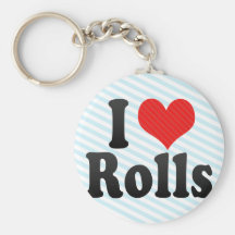 I Love Rolls Keychain