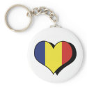 I Love Romania Keychain