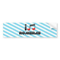I Love Romeras bumper stickers