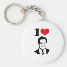 I LOVE ROMNEY 2012 KEYCHAINS