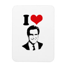 I LOVE ROMNEY 2012 RECTANGULAR MAGNET