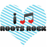 I Love Roots Rock photo sculptures