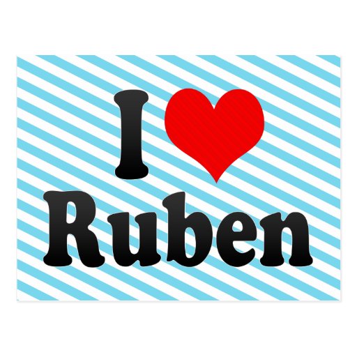 I love Ruben Post Card