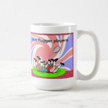 I love Rugger players Mugs