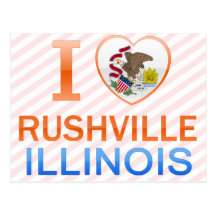 I Love Rushville, IL Post Card