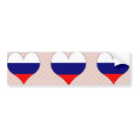 I Love Russia Bumper Stickers