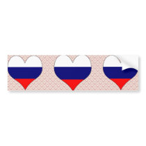 I Love Russia Bumper Stickers