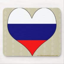I Love Russia Mousemats