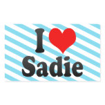I love Sadie Rectangle Stickers