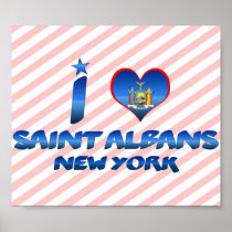 I love Saint Albans, New York Print