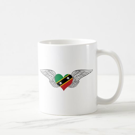 I Love Saint Kitts and Nevis -wings Coffee Mugs
