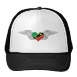 I Love Saint Kitts and Nevis -wings Mesh Hat