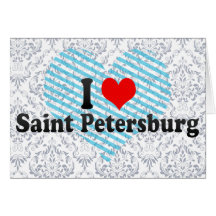 I Love Saint Petersburg, Russia Cards