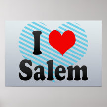 I Love Salem, India Posters