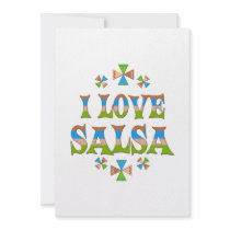 I Love Salsa Invitations