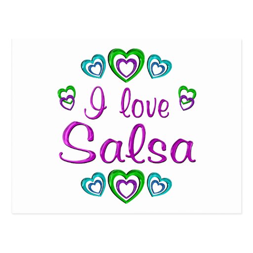 I Love Salsa Postcards