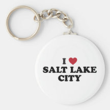 I Love Salt Lake City Utah Keychains