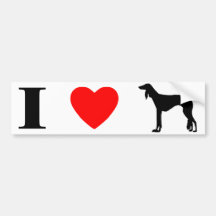 I Love Salukis Bumper Sticker