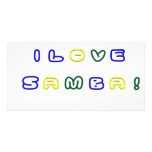I Love Samba Photo Card Template