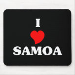 I Love Samoa mousepads