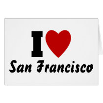 I Love San francisco Cards