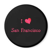 I Love San Francisco Refrigerator Magnet