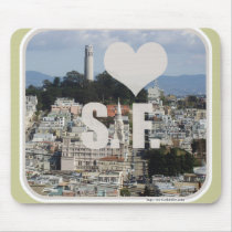 I Love San Francisco Mouse Pads