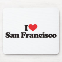 I Love San Francisco Mousemats